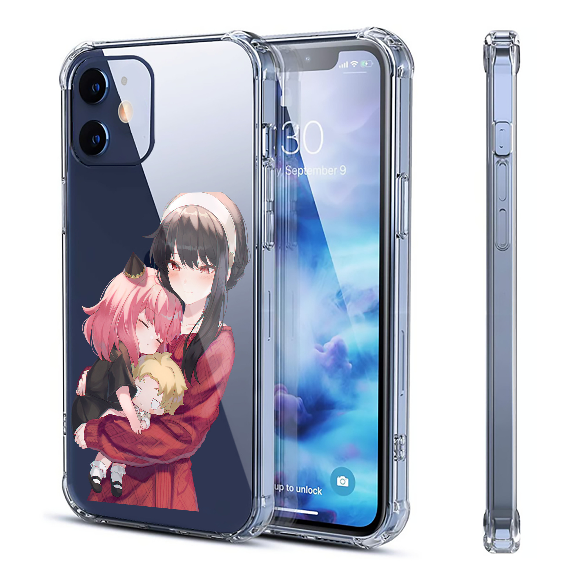（画像用） SPY×FAMILY间谍家家酒 【iPhone 12シリーズ対応】透明スマホケース（クリアソフトケース）